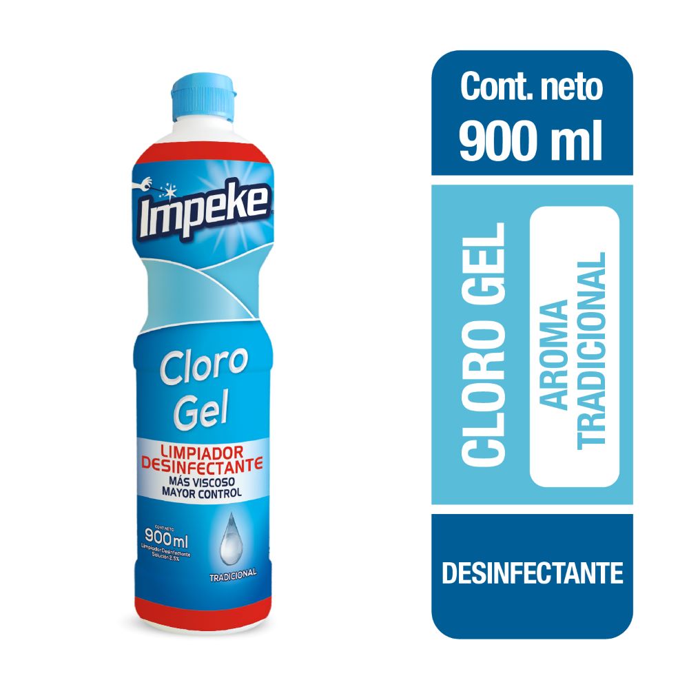 Cloro Gel Impeke Tradicional 900 ml
