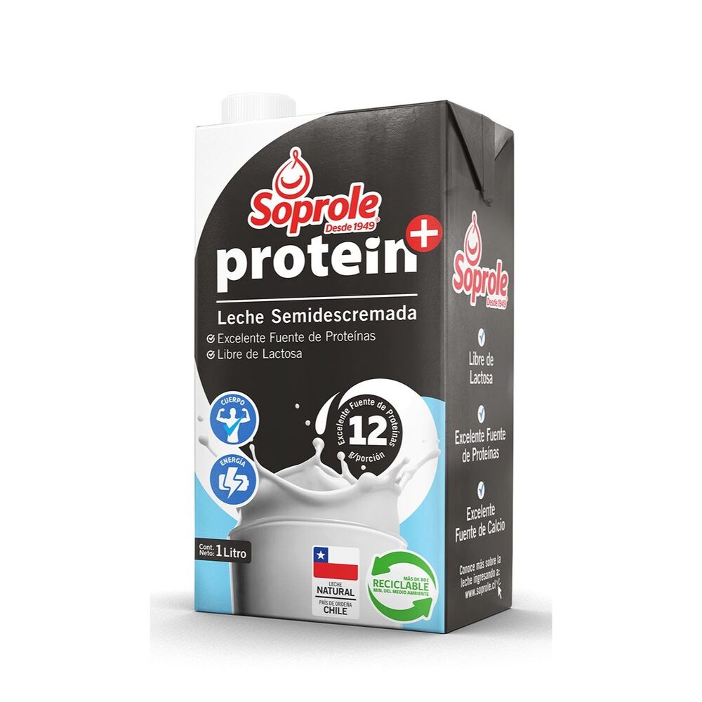 Leche Protein Semidescremada Soprole 1 Lt