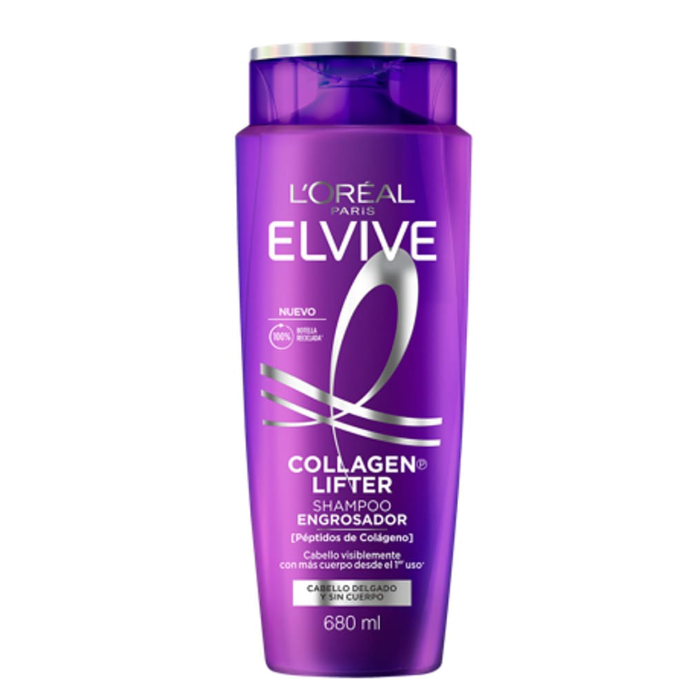 Shampoo Elvive engrosador colágeno 680 ml