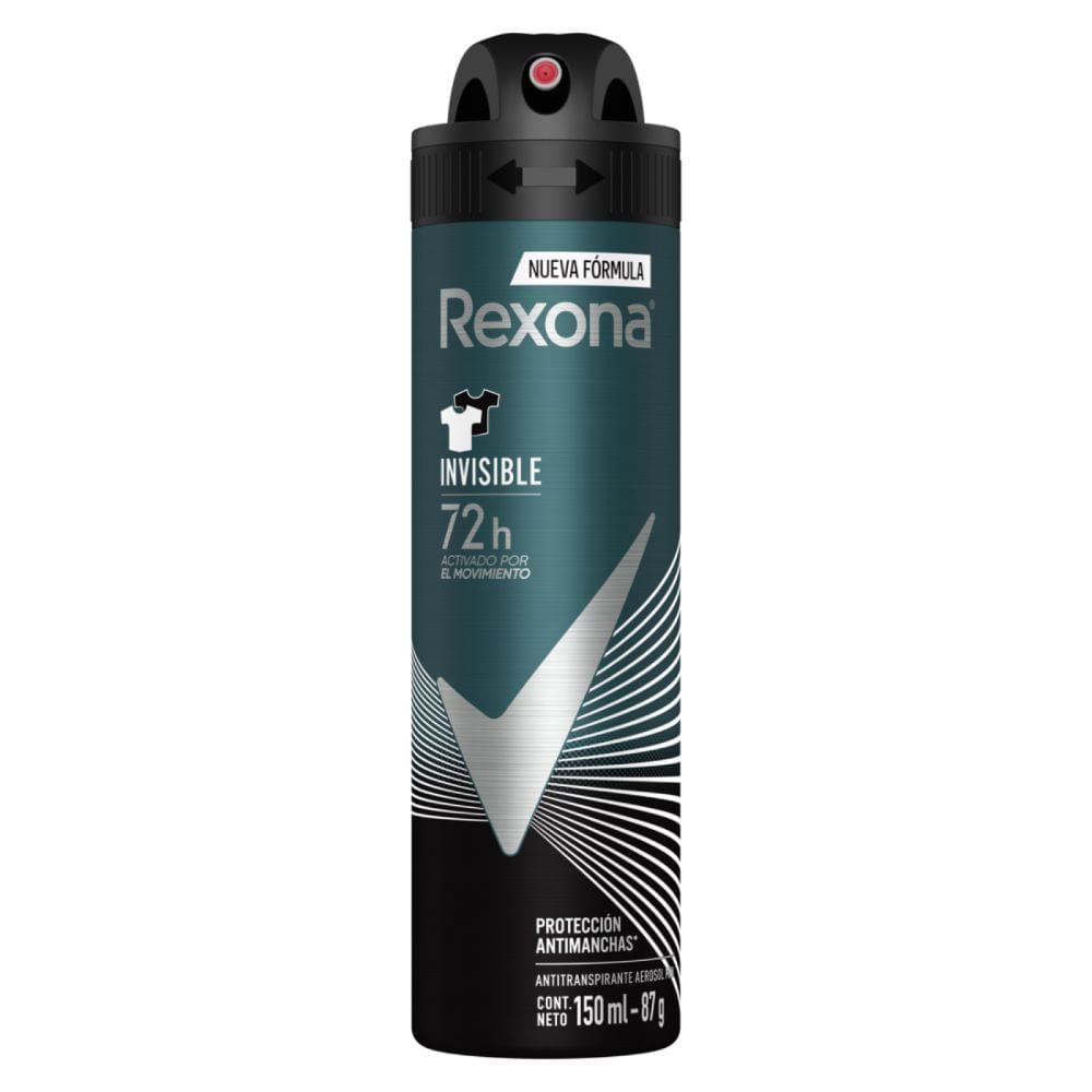 Desodorante Spray Rexona Men Invisible 150 ml - Sin Marcas Blancas