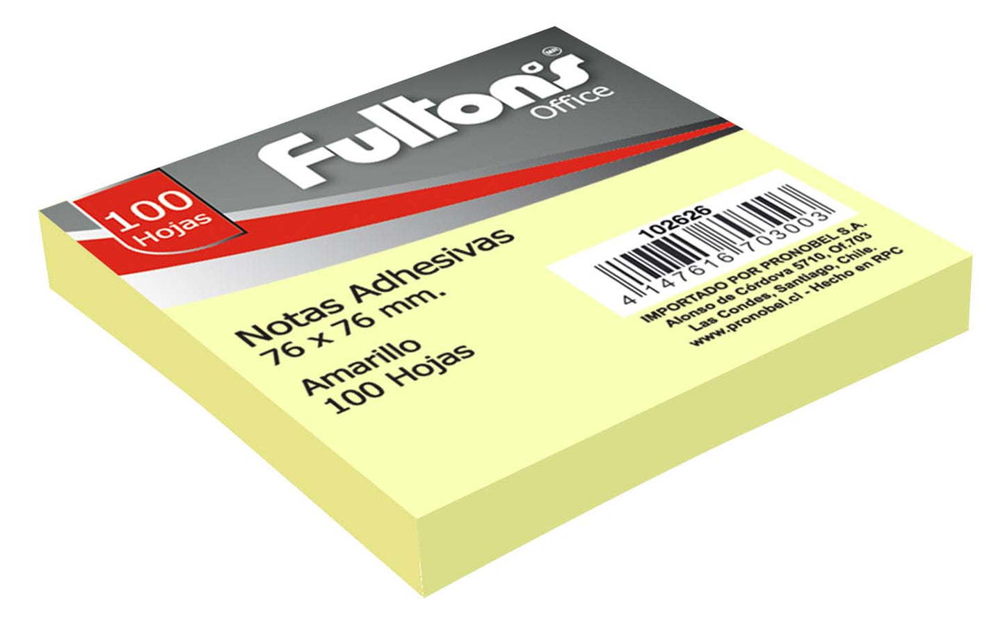Nota Adhesiva 1x100 Amarilla Fultons