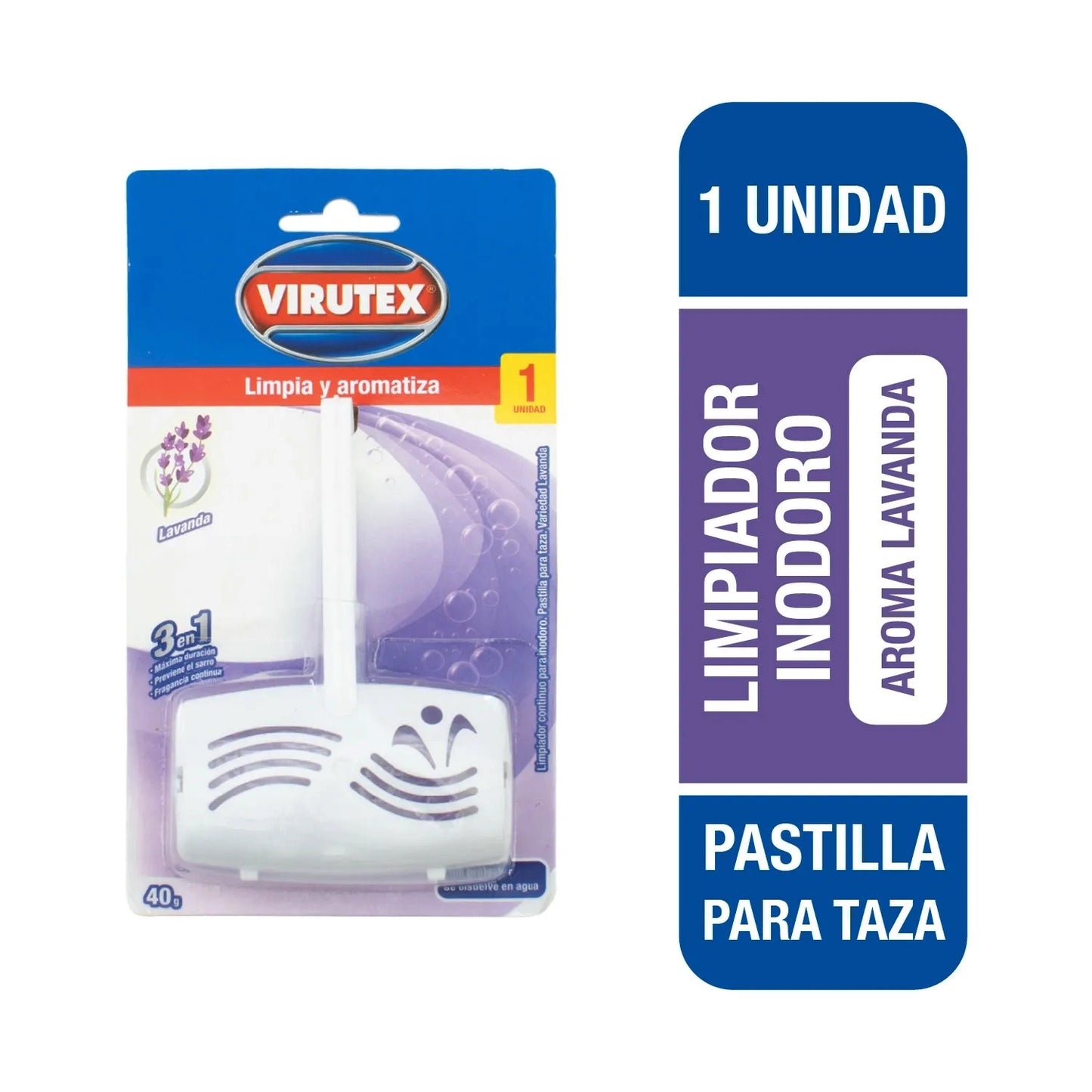Limpiador inodoro Taza Canasto Lavanda virutex x1