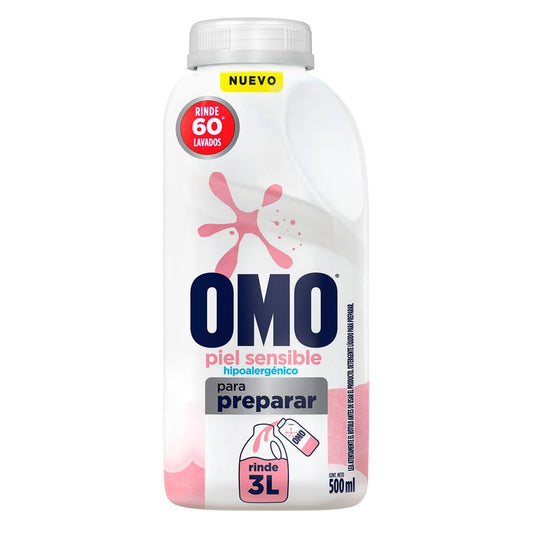 Detergente Líquido Omo Ultra Power Piel Sensible 500 ml