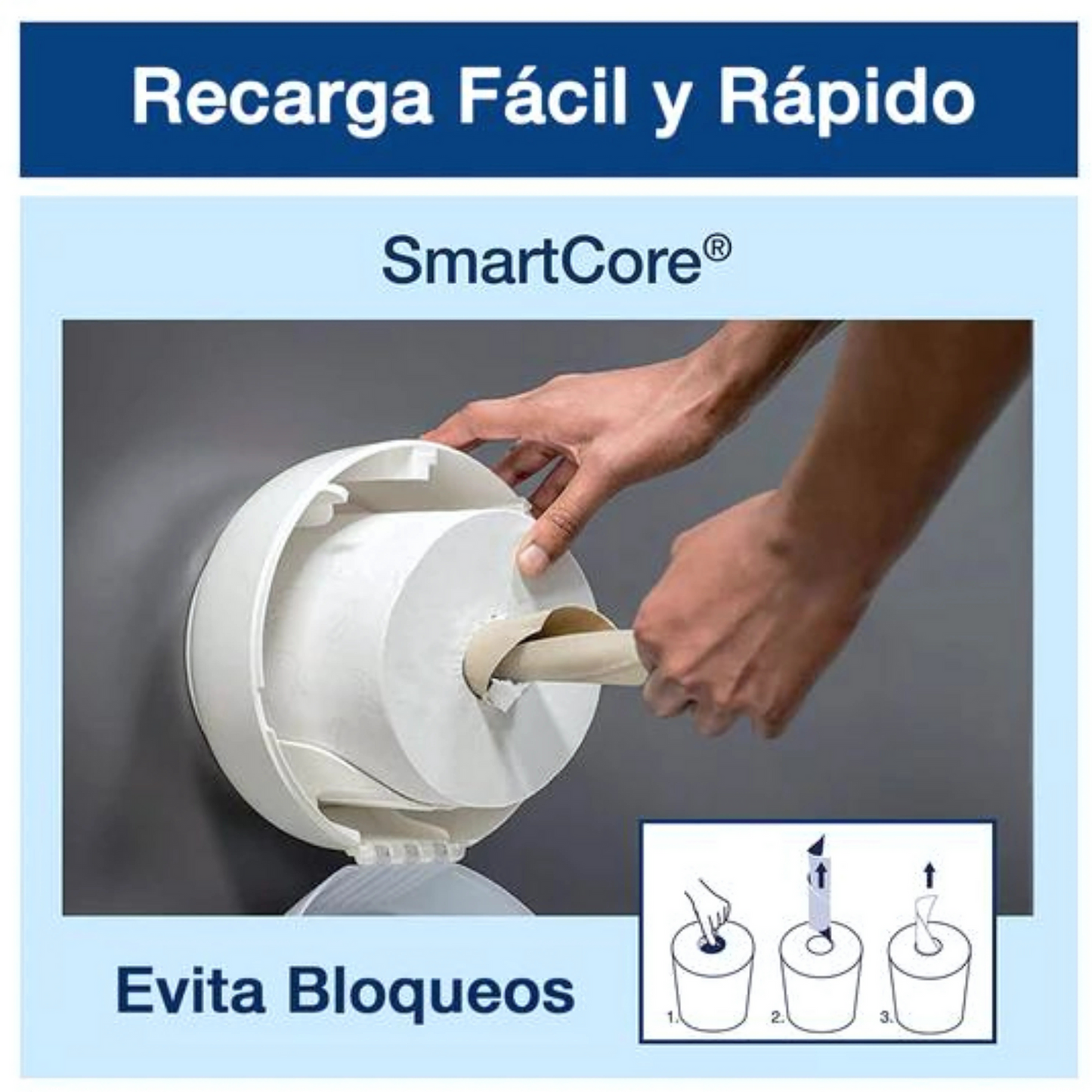 Papel Higiénico Universal SmartOne Tork D/H 8x225 mt