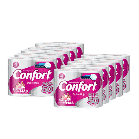 Pack Super Ahorro Papel Hig Confort 4x50 mts - 32 rollos + Ovella XL 80 mts - 6 rollos + Servilleta Ovella 300 unid