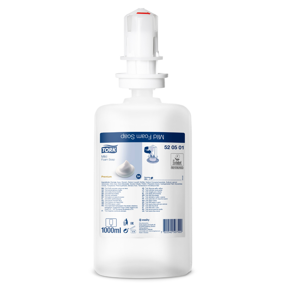 Jabón Tork Premium Espuma 6X1000 Ml