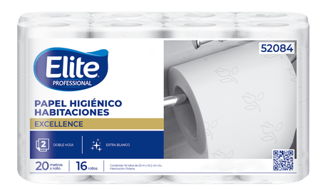 Papel Hig Elite 20 mts Doble hoja - 48 rollos