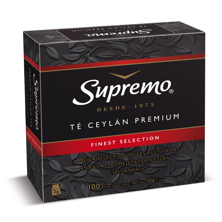 Te Negro Ceylan Premium Supremo 100 bolsas