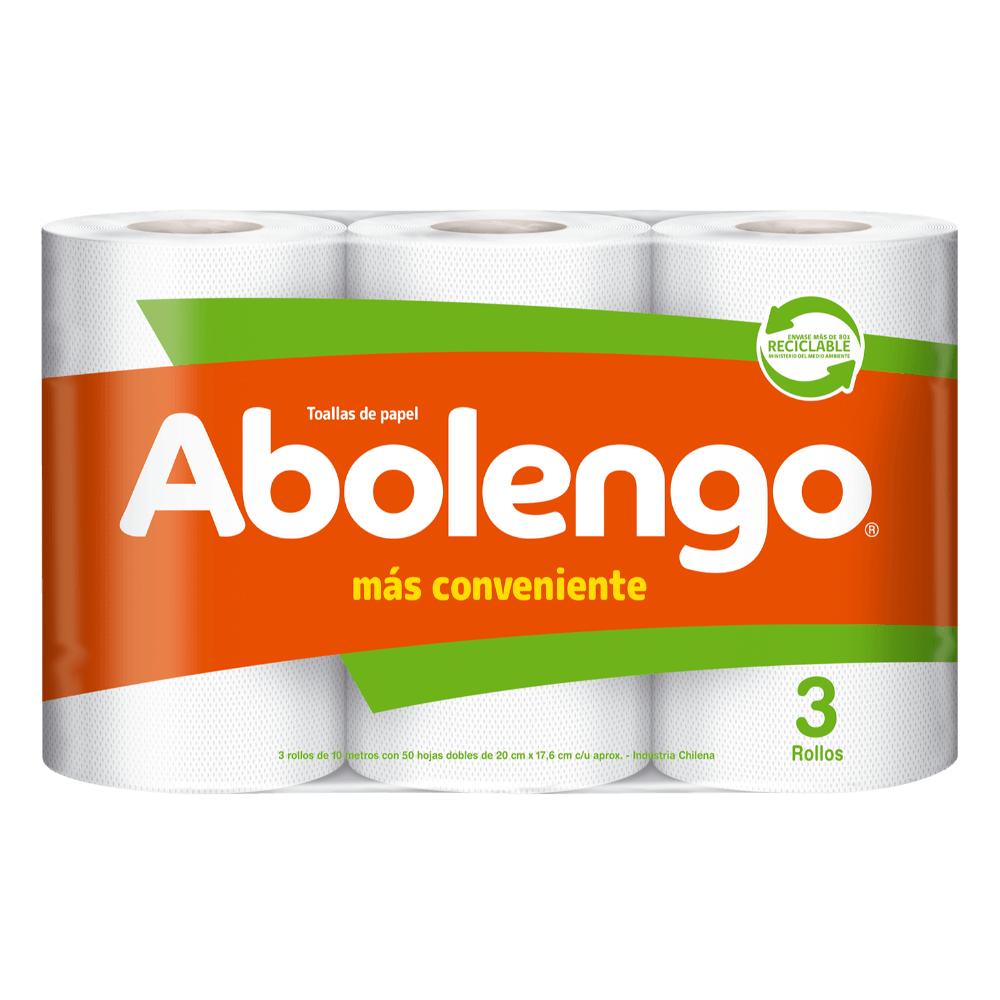 Paquete Toalla de Papel Abolengo Mini 3x10 mts - Softys
