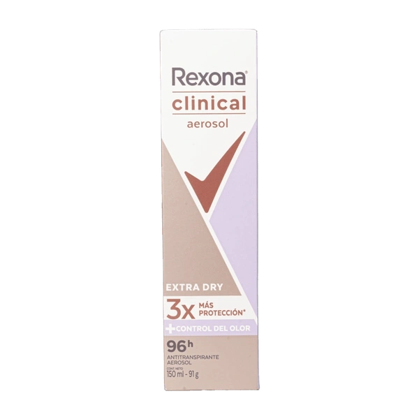 Desodorante en aerosol Rexona clinical mujer morado 150 ml