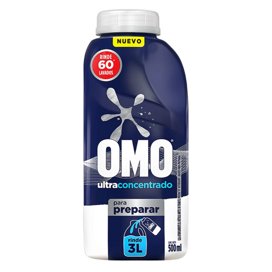 Detergente Líquido Omo Ultra Power Diluible 500 ml
