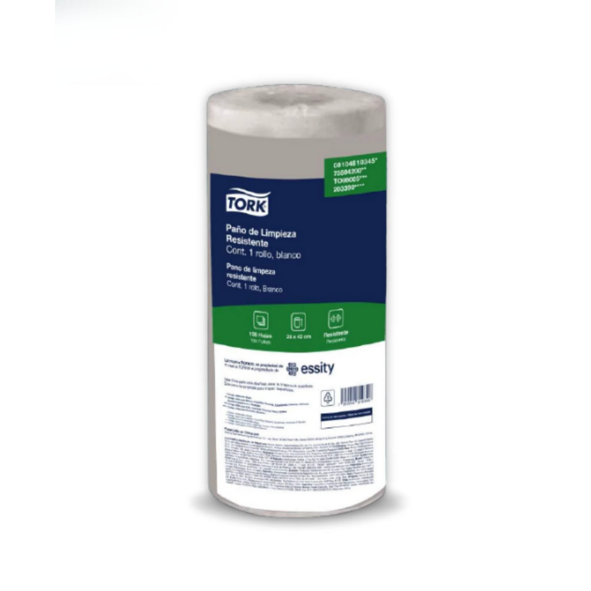 Wiper Tork Uso Industrial 6X100 Paños Blanco