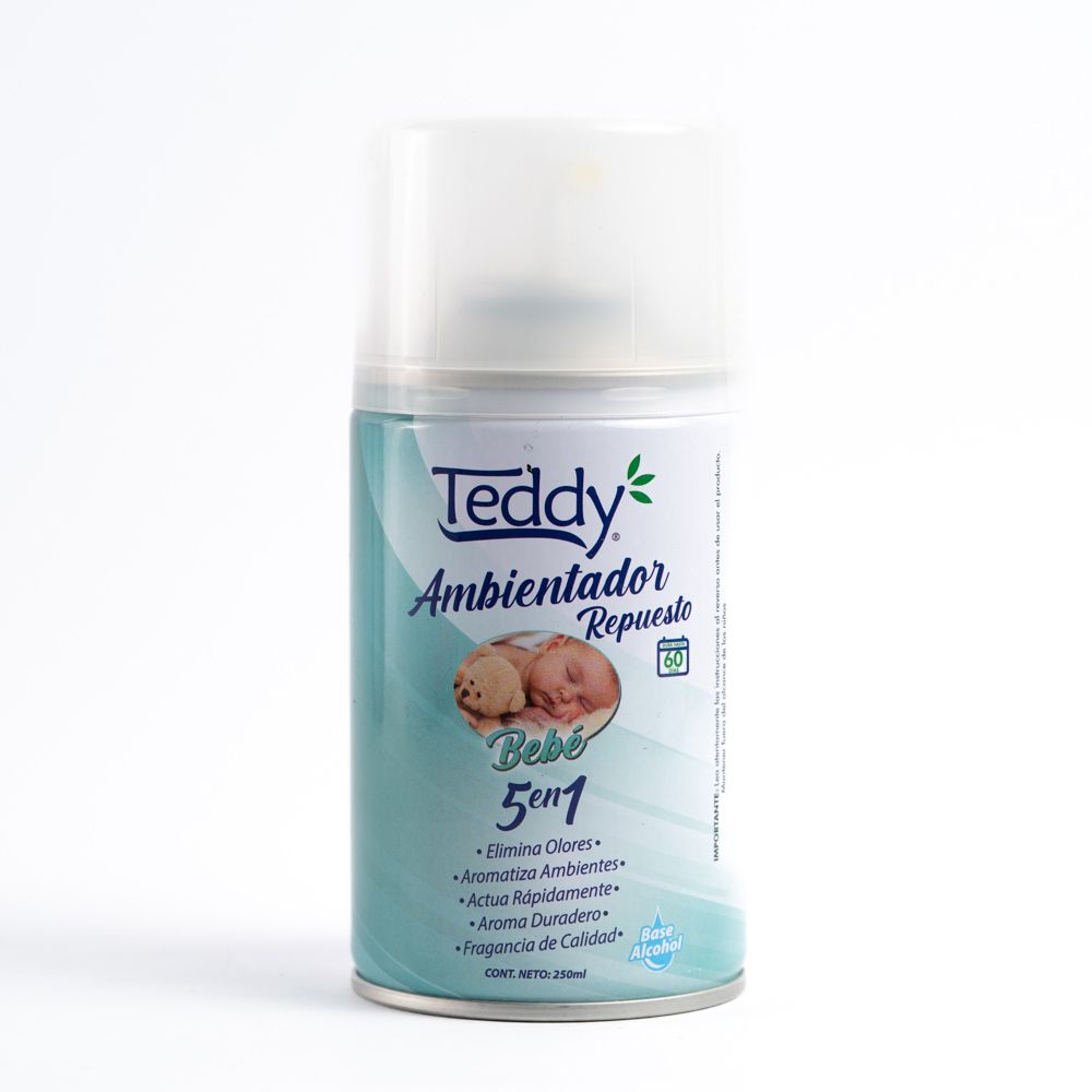 Desodorante Ambiental Automatico repuesto Bebe Teddy 250 cc