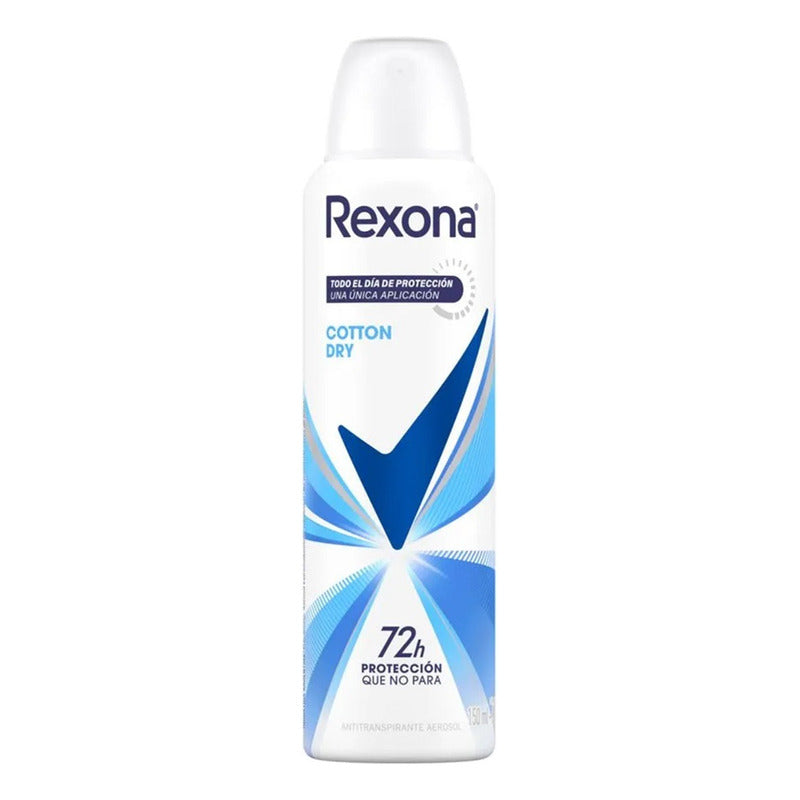 Desodorante en aerosol Rexona cotton dry 72h 150 ml