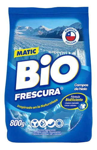 Detergente Polvo Biofrescura Hielo 800 grs