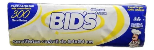 Servilleta Coctel Bids24x24 300 unid