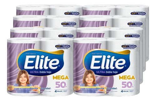 Papel Higienico Elite 4x50 Mts 32 rollos