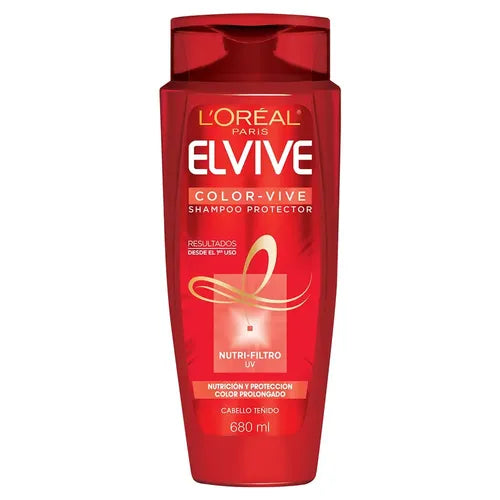 Shampoo L'Oréal Elvive Color Vive cabello teñido 680 ml
