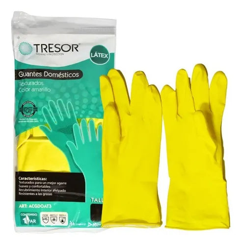Guantes Latex Amarillo S Tressor
