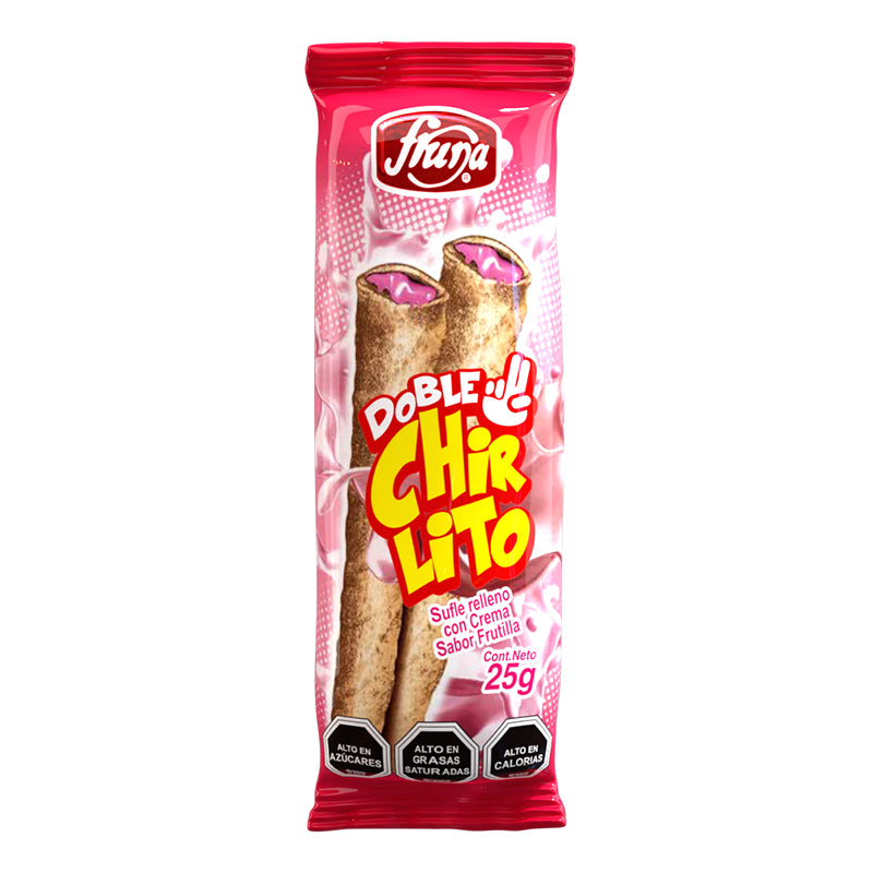 Sufle Relleno Frutilla Chirlito 25 gr
