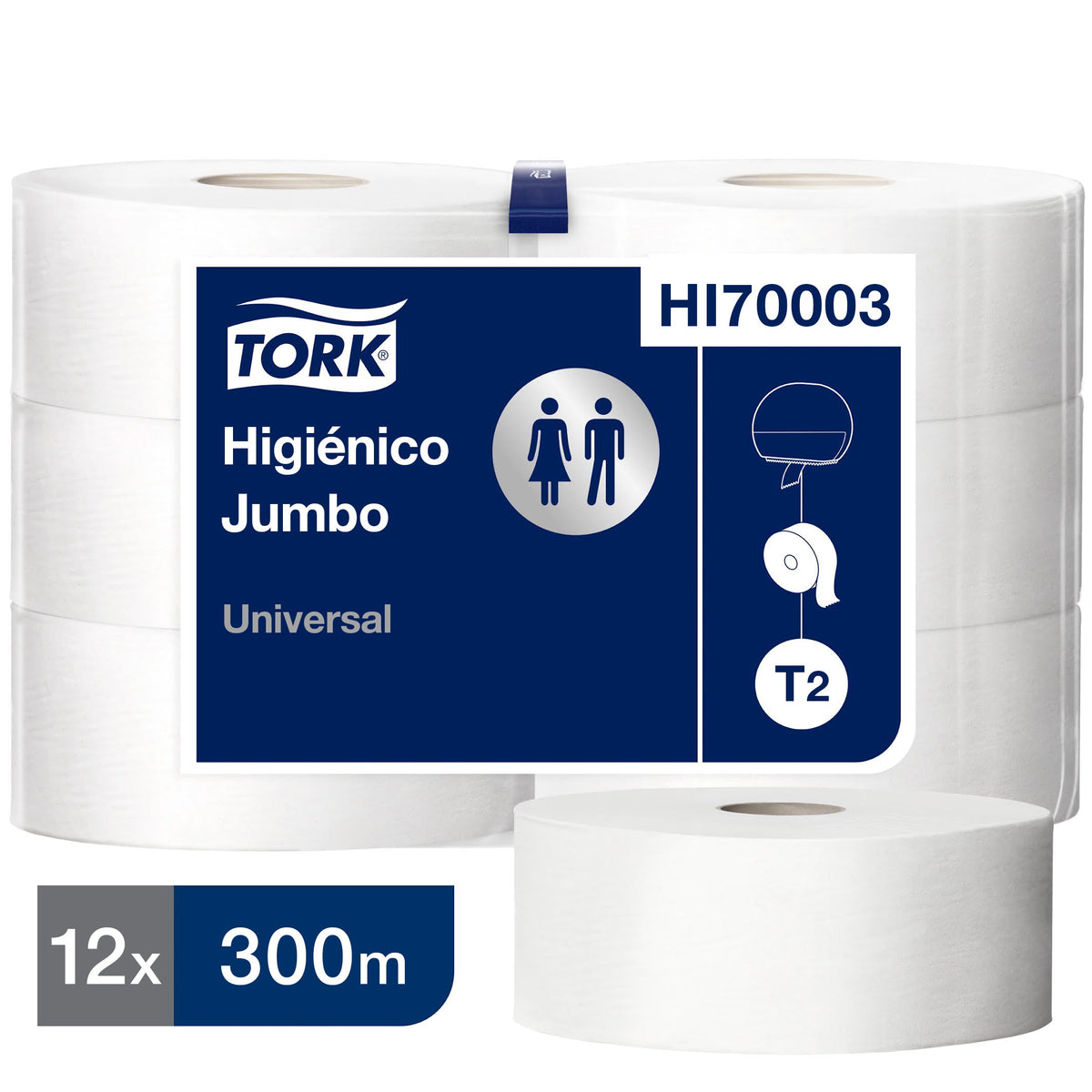 Papel Higiénico Tork Universal H/S 12x300 mt