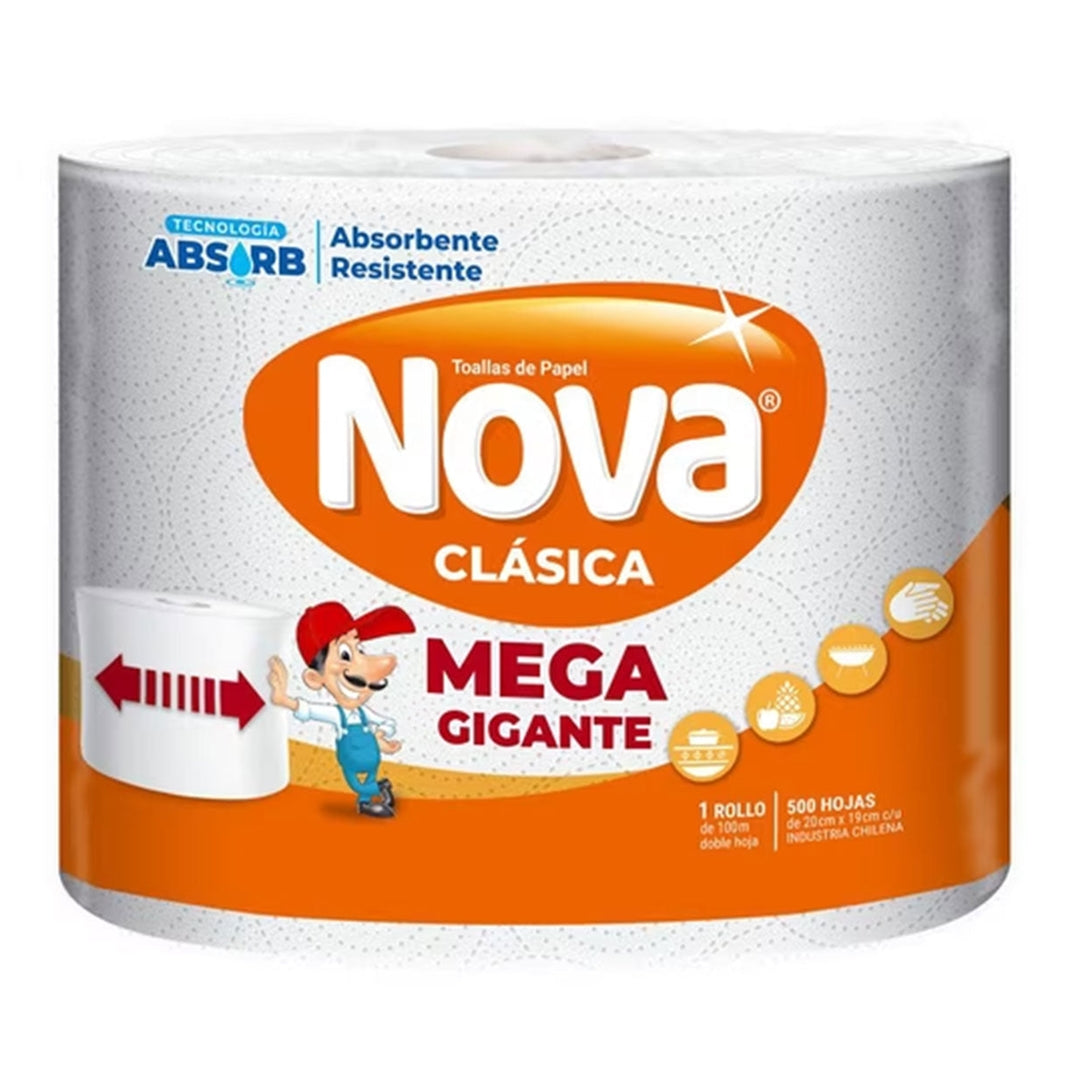 Toalla de papel Nova Clásica Mega Gigante 100 m