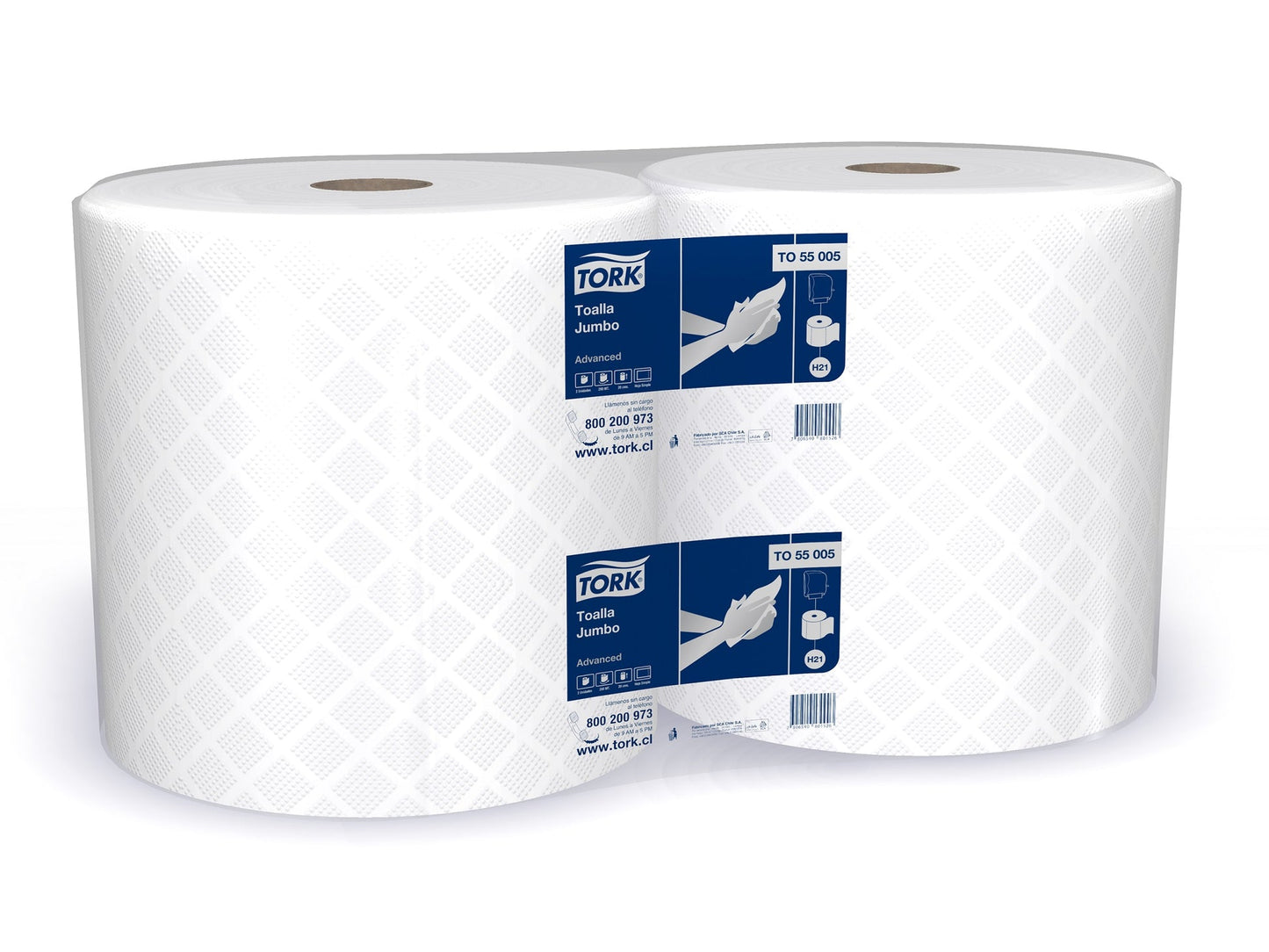 Toalla De Papel Jumbo Tork Blanca 2X280 Mt