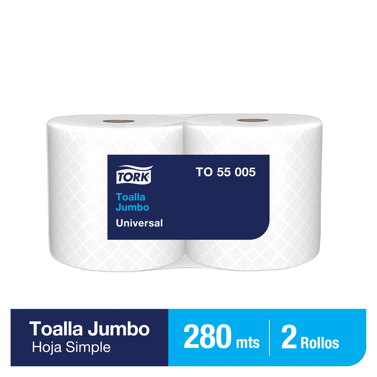 Toalla De Papel Jumbo Tork Blanca 2X280 Mt