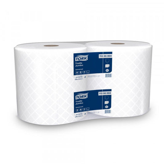 Toalla de Papel Jumbo Hoja Simple 2x250 mts Tork