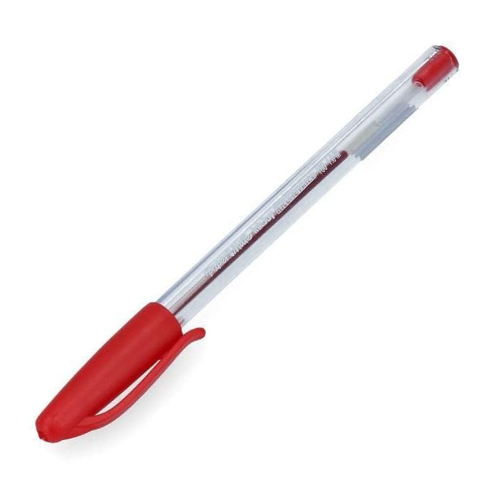 Lapiz Pasta 1.0 Mm Punta Media Rojo Kilometrico Cristal Inkjoy