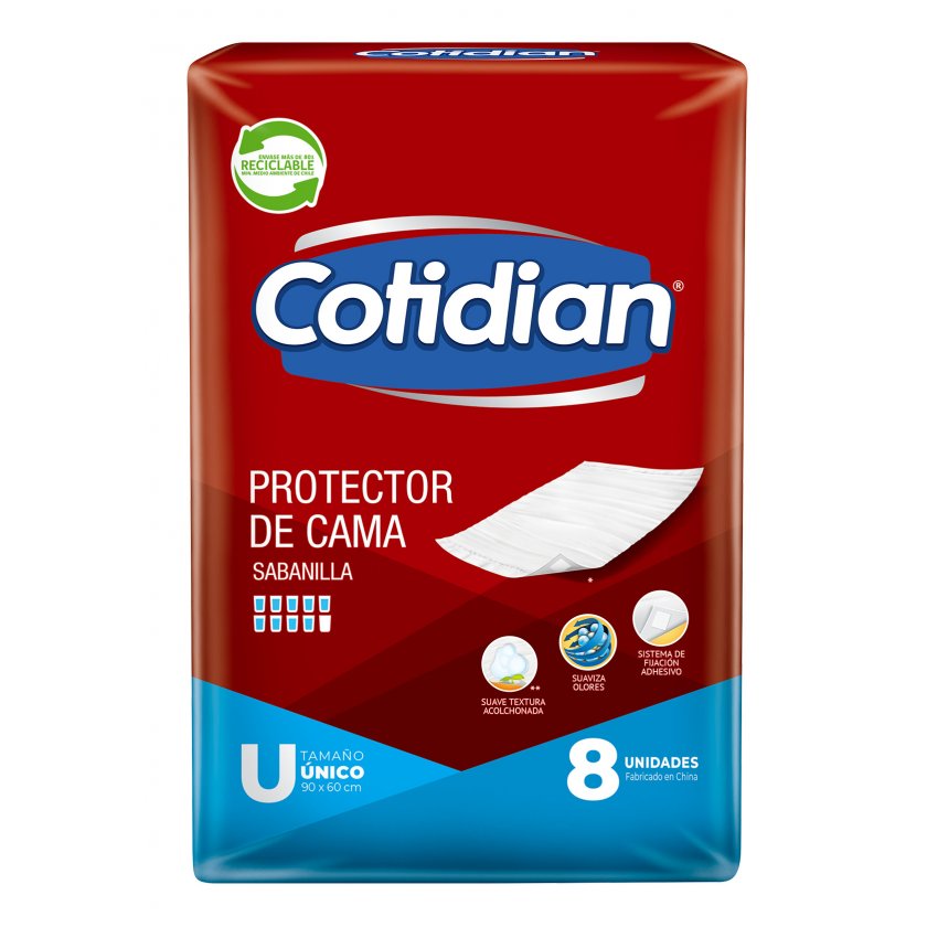 Sabanillas Cotidian protectoras de cama · Pack de 8 unidades