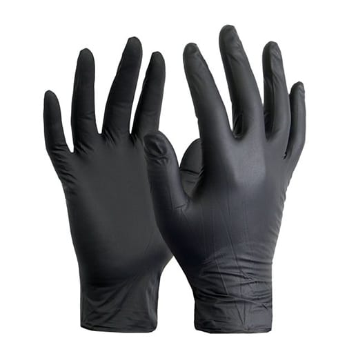 Guante Nitrilo Negro Tallas S-M-L-XL Foodis x100