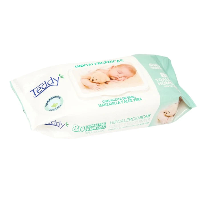 Toallas Humedas 80 unid Teddy