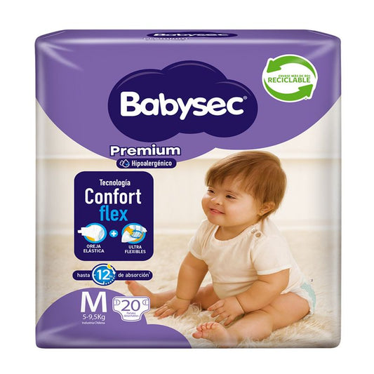 Paquete Pañal Babysec Talla M 24x8