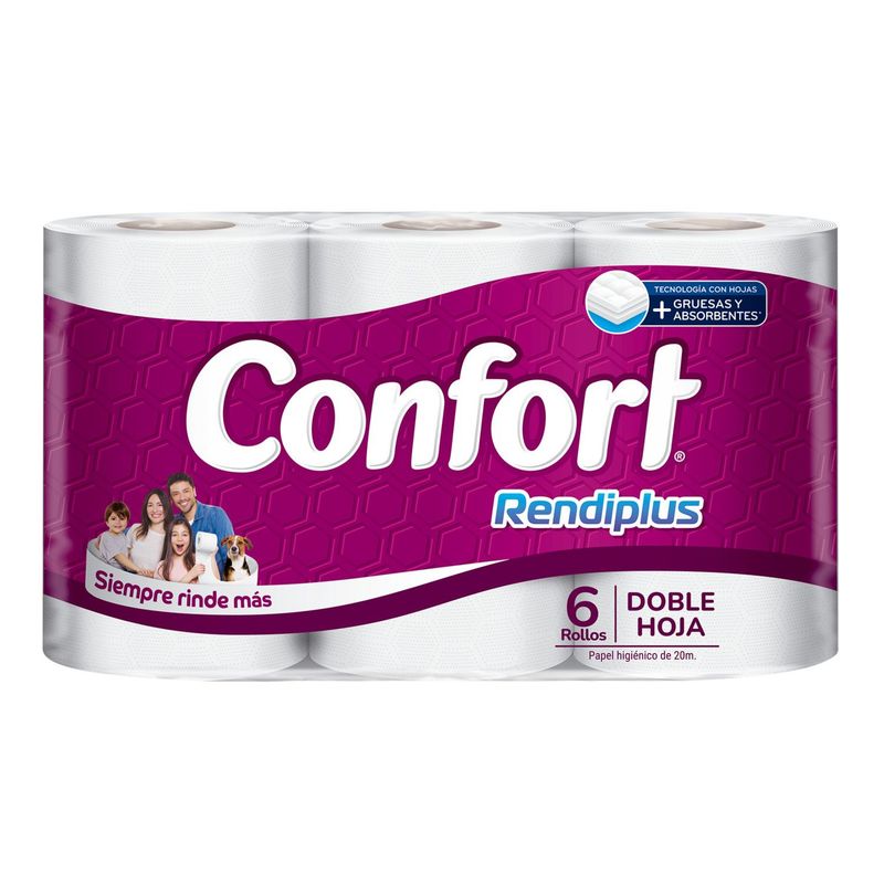 Paquete Papel Higienico Confort 6x20