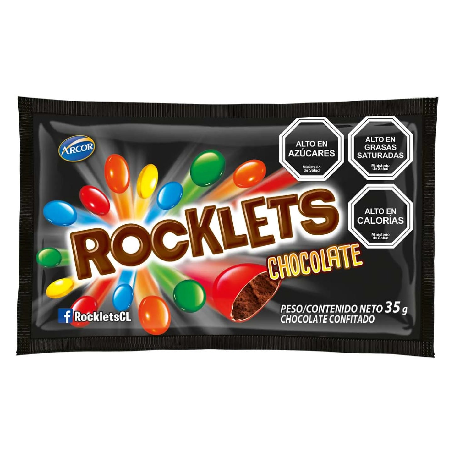 Rocklets Chocolate Arcor 35 gr