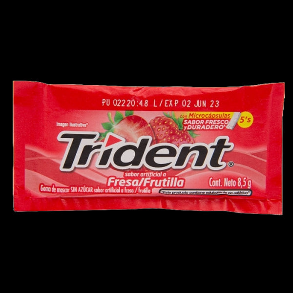 Chicle Frutilla Trident