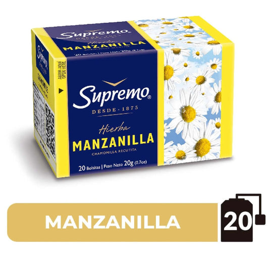 Té de Manzanilla 20 Bolsitas Supremo