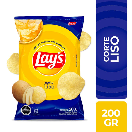 Papas Fritas Lays Corte Liso 200 g