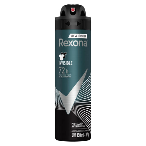 Desodorante Spray Rexona Men Invisible 150 ml - Sin Marcas Blancas