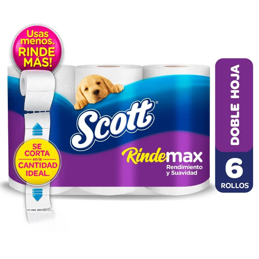 Paquete Papel Higienico Rindemax 6x23