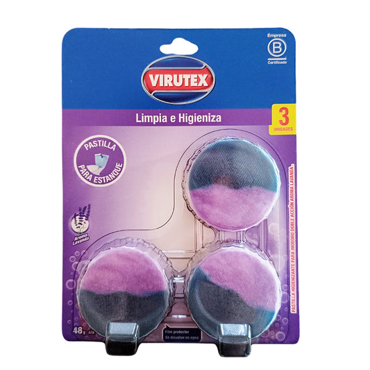 Pastillas Estanque Lavanda Virutex 3 unidades