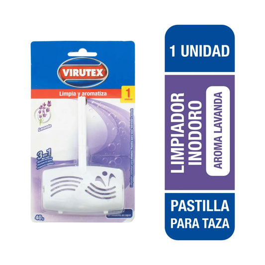 Limpiador inodoro Taza Canasto Lavanda virutex x1