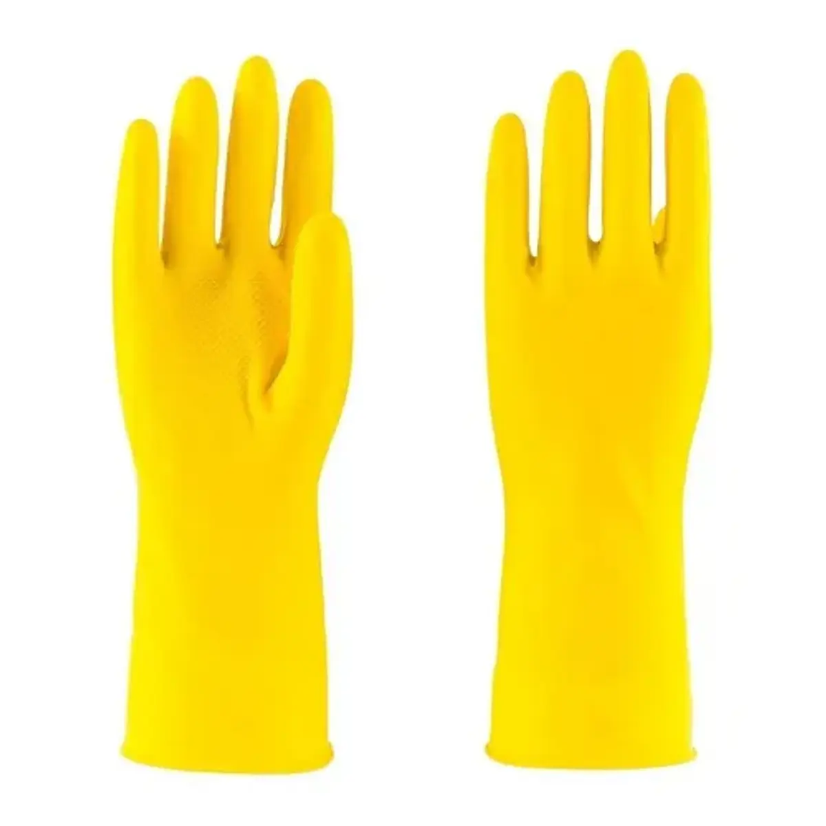 Guantes de látex Foodis amarillo talla L