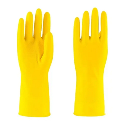 Guantes de látex Foodis amarillo talla L