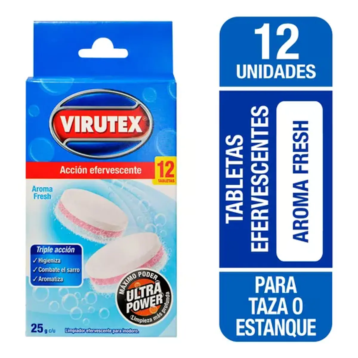 Pastillas Efervescentes Desinfectante x12 - Virutex