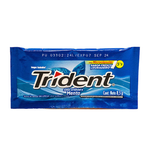Chicle Menta Azul Trident