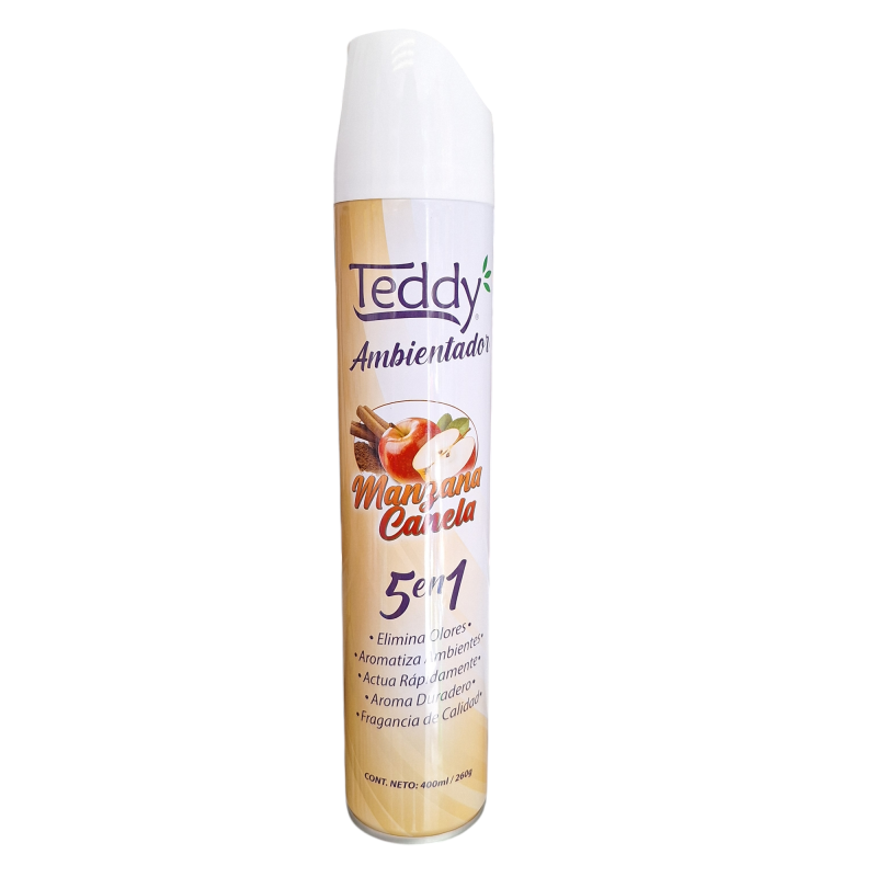Desodorante Ambiental Manzana Canela Teddy 400 ml
