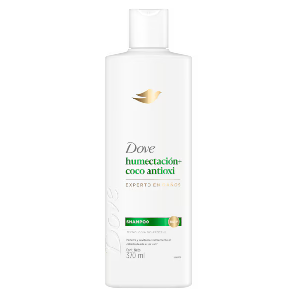Shampoo Dove humectación + coco antioxi 370 ml