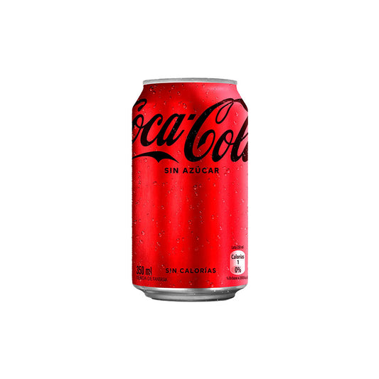 Bebida Coca Cola Lata Sin Azúcar 350 ml